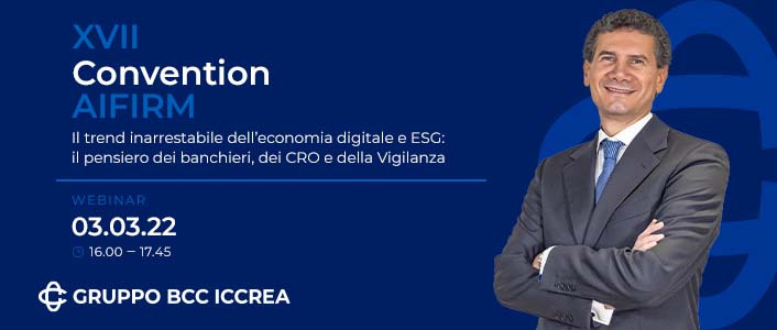 Il Direttore Generale di Iccrea Banca, Mauro Pastore, interviene alla XVII edizione della Convention dell'AIFIRM